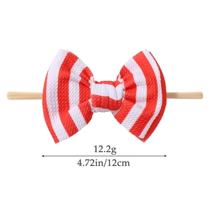 Stars and stripes waffle bow headband for Independence Day, size 12cm and weight 12.2g