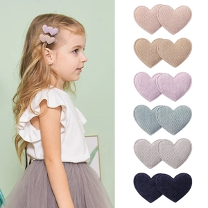 Süße Herzform Cord Stoff Haarklammern Für Mädchen Süße Prinzessin Haarschmuck Tägliche Party Kopfschmuck Dekoration