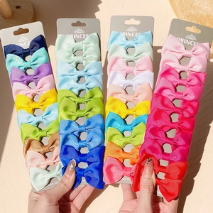 Kids Grosgrain Ribbon Bow Hair Clips For Girls Handmade Alligator Hairpin Accessories For Daily Party School Boutique Headwear