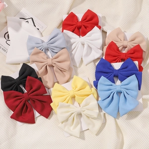 Lot de barrettes à cheveux en mousseline de satin multicolore aux tons pastel pour femmes et filles