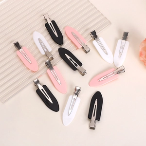 No Crease Duckbill Hair Clips Minimalist Makeup Pins Plastic Metal Styling Tools For Women Kids Hair Accessories