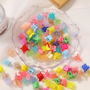 Mini Schmetterling Haarkralle Clips Bunte Harz Matte Glitzer Haarnadeln Kleine Haargreifer Styling Zubehör Für Kinder Mädchen