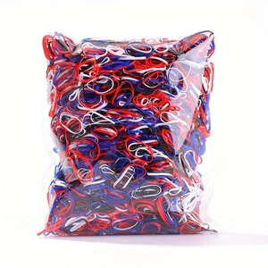 High elastic disposable hair bands in colorful mix for kids and women daily hair styling