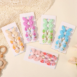 Handgefertigtes Tüll-Schmetterlings-Haarclip-Set für Mädchen mit 20 bunten Clips