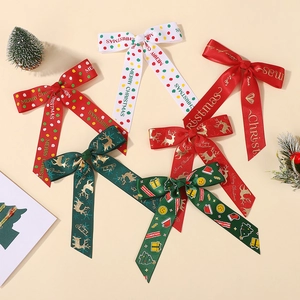 Barrettes de Noël avec motifs rennes et pois pour petites filles et enfants