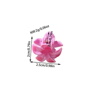 Petite pince à cheveux fleur de frangipanier rose 2,5cm accessoire de coiffure femme