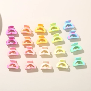 Lot de 20 petites pinces à cheveux 2,5 cm aux couleurs pastel avec texture marbrée