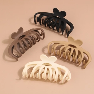 Large Matte Plastic Claw Hair Clip Non-slip Shark Clip Elegant Strong Hold Hair Accessory For Women Thick Hair Daily Styling Grip
