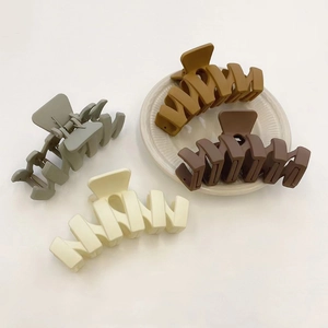 Large Matte Hair Claw Clip For Women Korean Style Minimalist Nonslip Jumbo Shark Clip Satin Bow Hair Accessories For Thick Hair