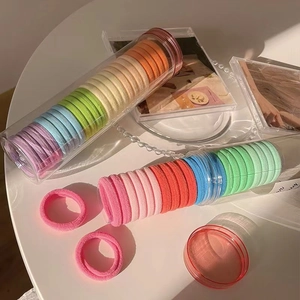 Elastici per Capelli Senza Cuciture ad Alta Elasticità Corda per Capelli in Tessuto Multicolore Set Donne Accessori per Capelli