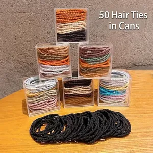 High Elasticity Hair Ties For Women Spiral Texture Hair Ropes Durable Seamless Headwear Fashion Hair Accessories