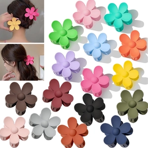 Lot de pinces à cheveux fleurs mates en plusieurs couleurs pour coiffure femme et fille
