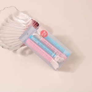 Hair roller pins for volume and fringe styling in pink and blue 2P set with clip