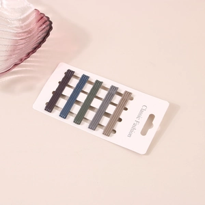 Set of 20 Morandi color matte bobby pins including purple, blue, green, and gray shades