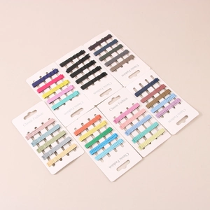 Korean Style Candy Color Bobby Pins Metal Wave Hair Clips Minimalist Matte Macaron Hairpins Women Girls Hair Accessories