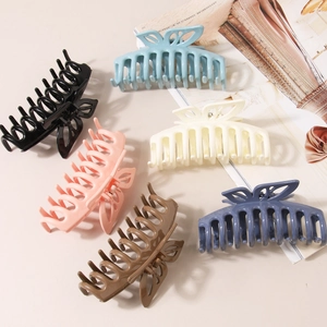 6er-Set bunte Schmetterlings-Haarklammern in Pastelltönen für dickes Haar Styling