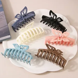 Elegante Hohle Schmetterling Haarklammer Kunststoff Harz Große Haarkralle Für Damen Stilvolle Mode Haarschmuck Geschenk