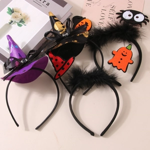 Halloween Wizard Hat Headband Pumpkin Spider Eyeglasses For Women Kids Cosplay Party Decorations Spooky Accessories Gift