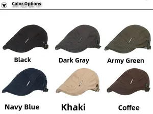 Détails des casquettes vintage pour hommes en six coloris avec motif à losanges