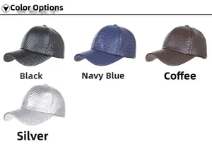 Detailed view showing crocodile pattern textures in black, navy, coffee, and silver finishes