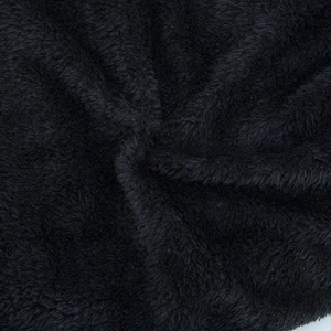 Winter thermal knit hat with thick black fleece lining and soft wool texture for warmth