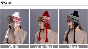 Detailed comparison of winter trapper hats with pom-poms and faux fur ear flaps