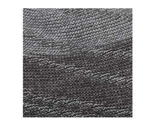 Close-up of grey and brown blended knit fabric texture for winter beanies