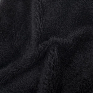 Winter knitted beanie and scarf set with thick black faux fur lining for extra warmth