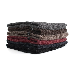 Fleece lined knit beanie and neck warmer set available in six colors for autumn and winter