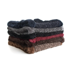 Cache-cou Unisexe En Tricot À Côtes Pour L'hiver Épais Doublé Polaire Écharpe Snood Thermique Pour Protection Contre Le Froid