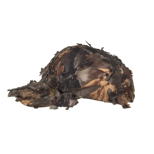 3D leafy camouflage baseball cap for tactical hunting and outdoor woodland concealment