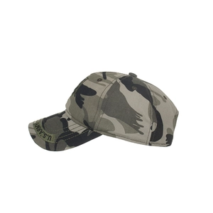 Classic camo baseball cap in black and grey with U.S. ARMY embroidery and cotton fabric