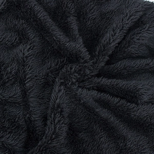 Mens winter knit beanie with warm black faux fur lining and soft thermal diamond pattern texture