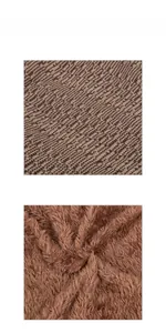 Vue détaillée de la maille fine et de la doublure en polaire douce du bonnet d'hiver