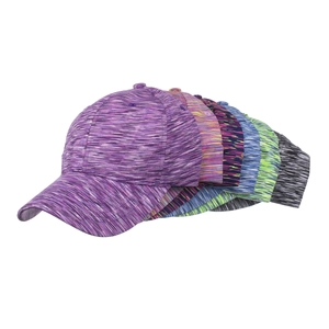 Casquettes de baseball tricotées space-dye avec visière brodée et texture dégradée