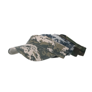 Breathable camouflage sun visor hats in four color patterns for outdoor sports and golf