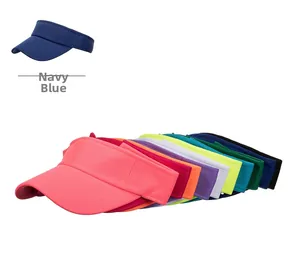 Close-up of lightweight breathable mesh fabric on multi-color outdoor sun visors