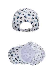 Detail view of the baseball cap's adjustable back strap and inner fabric lining