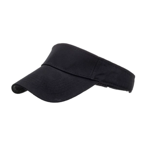 Klassische schwarze Sonnenblende aus Baumwolle für Golf und Outdoor-Aktivitäten