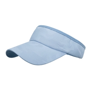Light blue camouflage sun visor hat with jacquard texture for outdoor sports