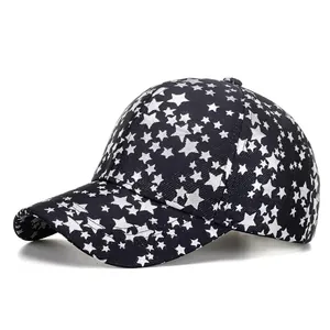 Unisex Star Print Baseball Cap Polyester Adjustable Sunshade Hat All-over Stars Pattern Hip Hop Streetwear Outdoor Headwear