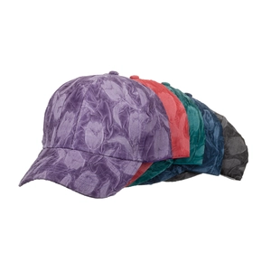 Unisex baseball caps with letter print and unique textured fabric in five classic colors