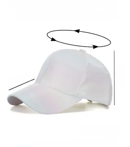 Graphique détaillé des dimensions de la casquette macaron, taille 56-60cm et bord de 7,5cm