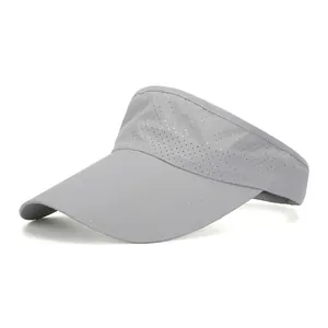 Quick Drying Mesh Sun Visor Hat Breathable Sport Empty Top Hat Adjustable Running Tennis Golf Outdoor Beach Sun Hat For Women Men