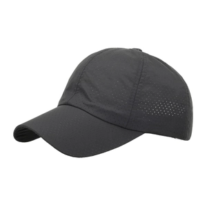 Dark grey quick-dry breathable mesh baseball cap for outdoor hiking and sports