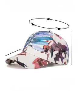 Dettagli del cappellino stampato colorato con taglia 56-60cm e visiera di 7cm