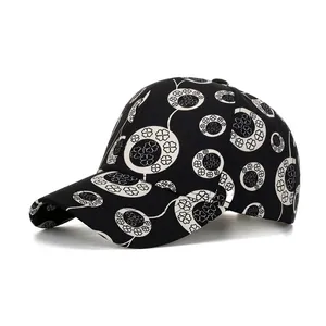 Unisex Clover Print Baseball Cap Adjustable Breathable Polyester Sun Hat For Outdoor Casual Daily Wear Fashion Headwear
