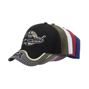 Casquettes de baseball Hollywood CA brodées en cinq couleurs avec visière courbée