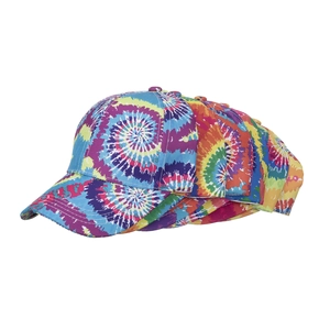 Berretti da baseball tie-dye colorati con motivi a spirale sfumati per uomo e donna