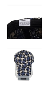 Detailed view of 100% polyester washing label and weight measurement for star baseball cap